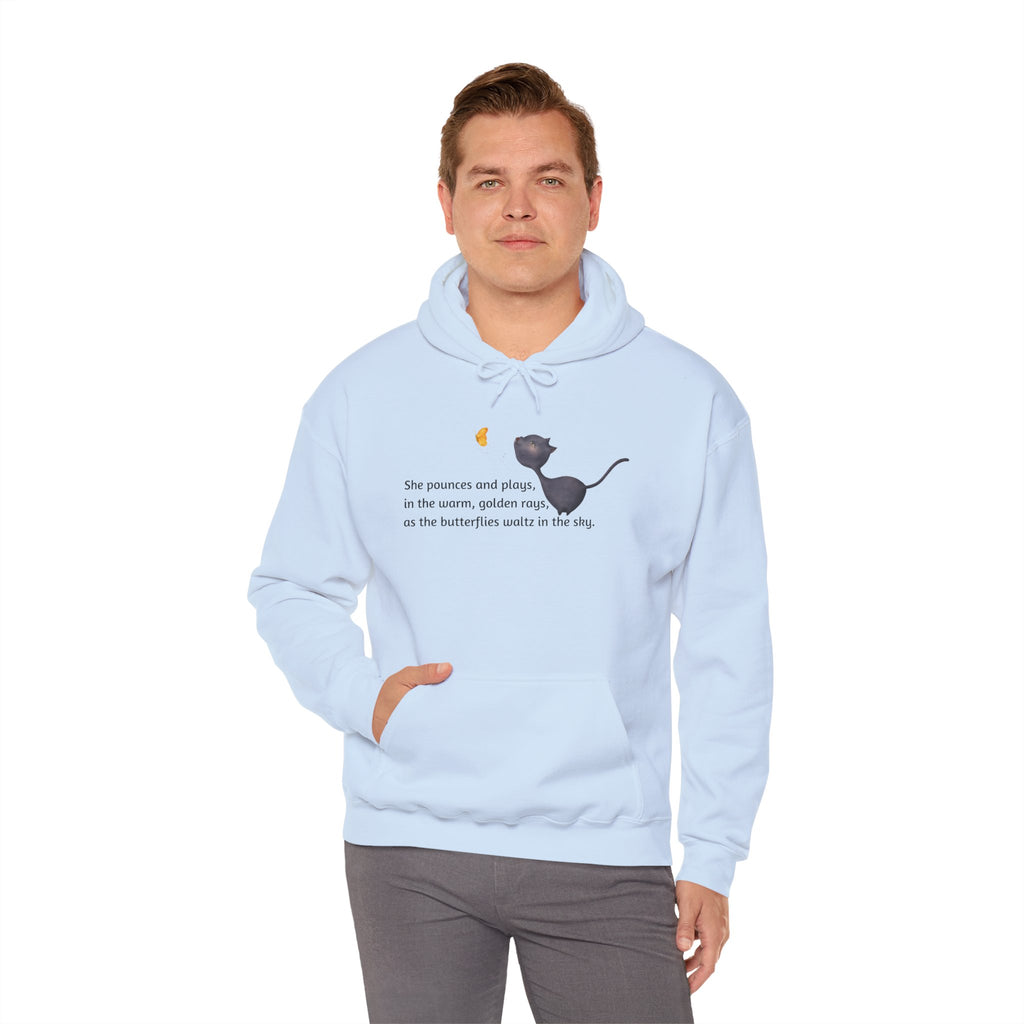 She Pounces & Plays Unisex Heavy Blend™ Hooded Sweatshirt