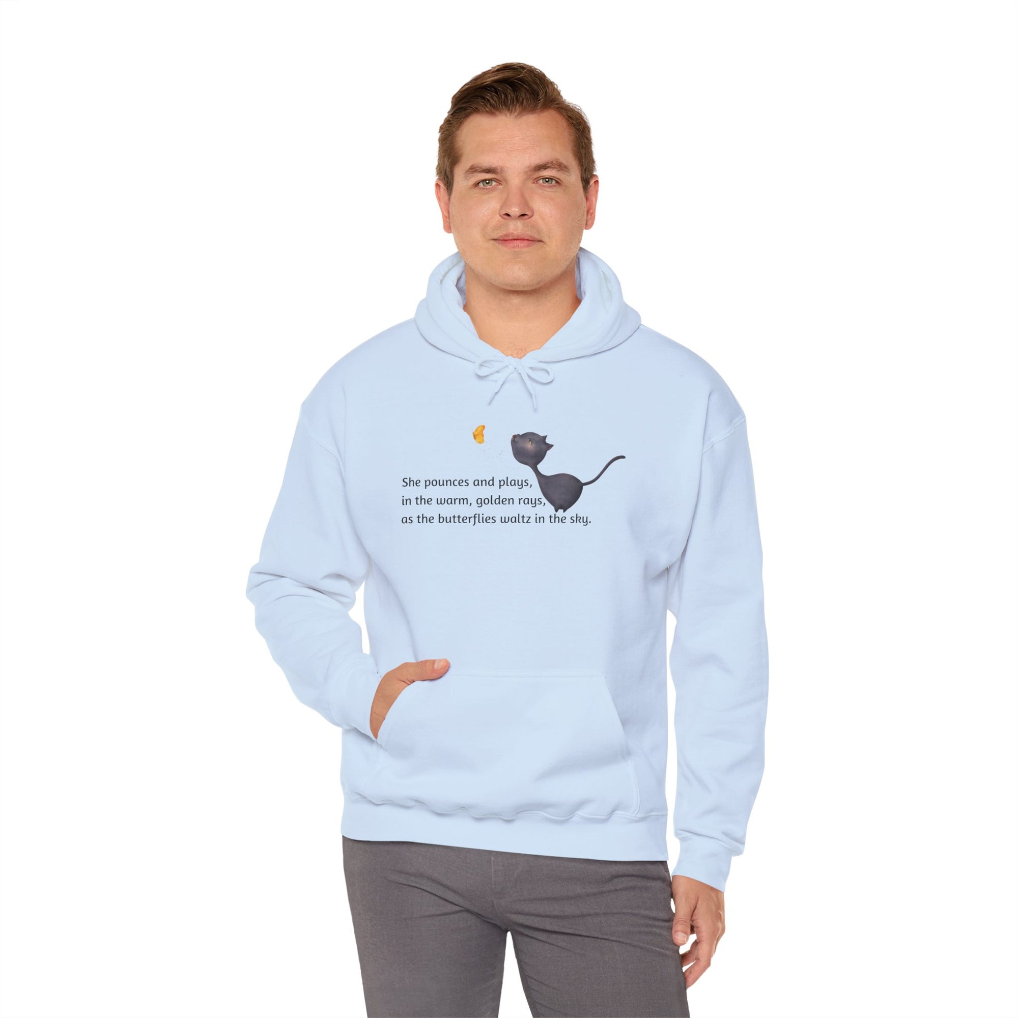 She Pounces & Plays Unisex Heavy Blend™ Hooded Sweatshirt