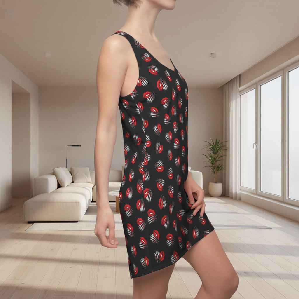 Soft Face, Sharp Claws Racerback Dress – Cute Meets Consequences