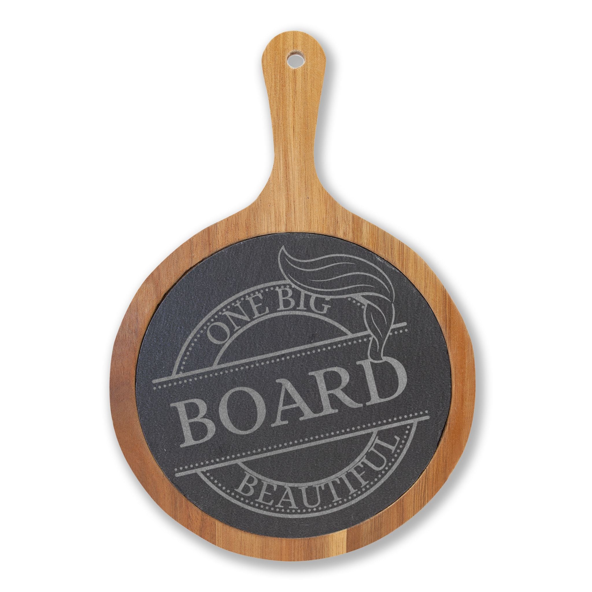 One Big Beautiful Board – Parody Slate & Acacia Charcuterie Set