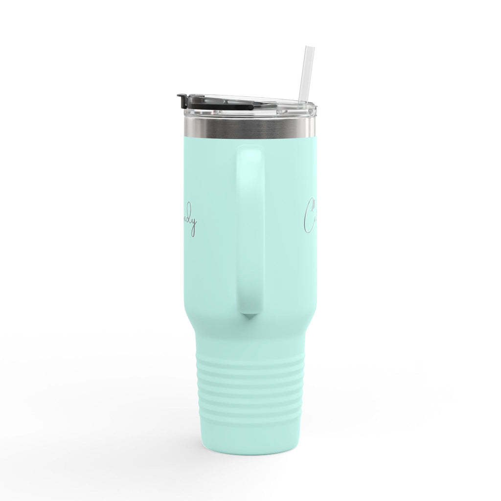 Cat Lady Insulated Travel Mug - 40oz Coffee Tumbler for Cat Lovers Printify