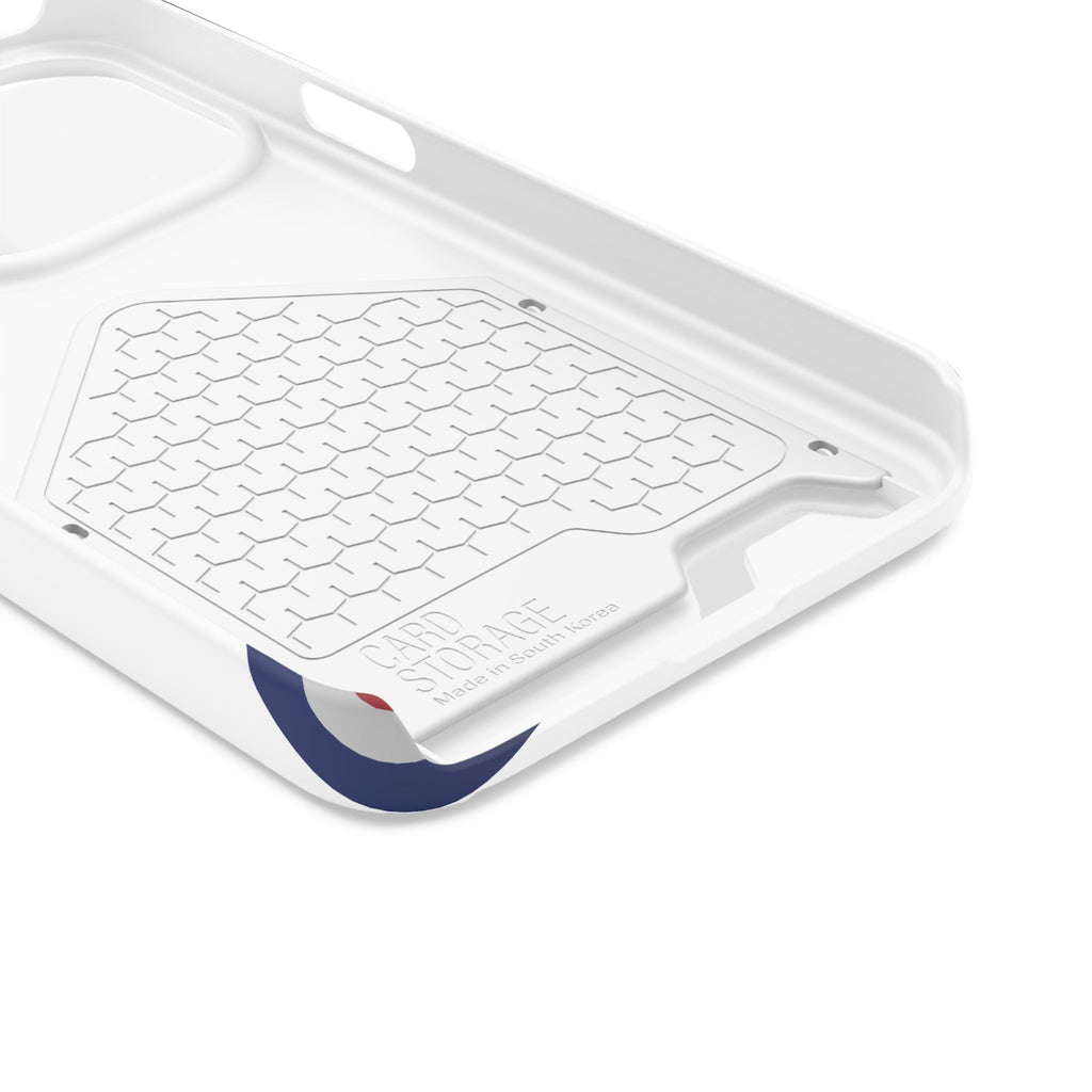 Swoop Guy Samsung Galaxy Case – Minimal Line Portrait Patriotic Design, Slim Protective Case with Card Slot