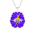 Neurostrong Brain Lightning Pendant Necklace