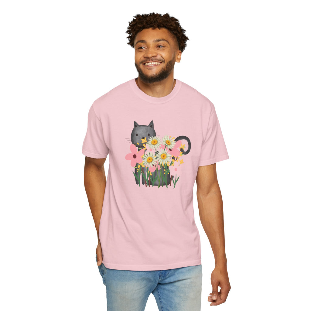 Women’s Floral Cat T-Shirt