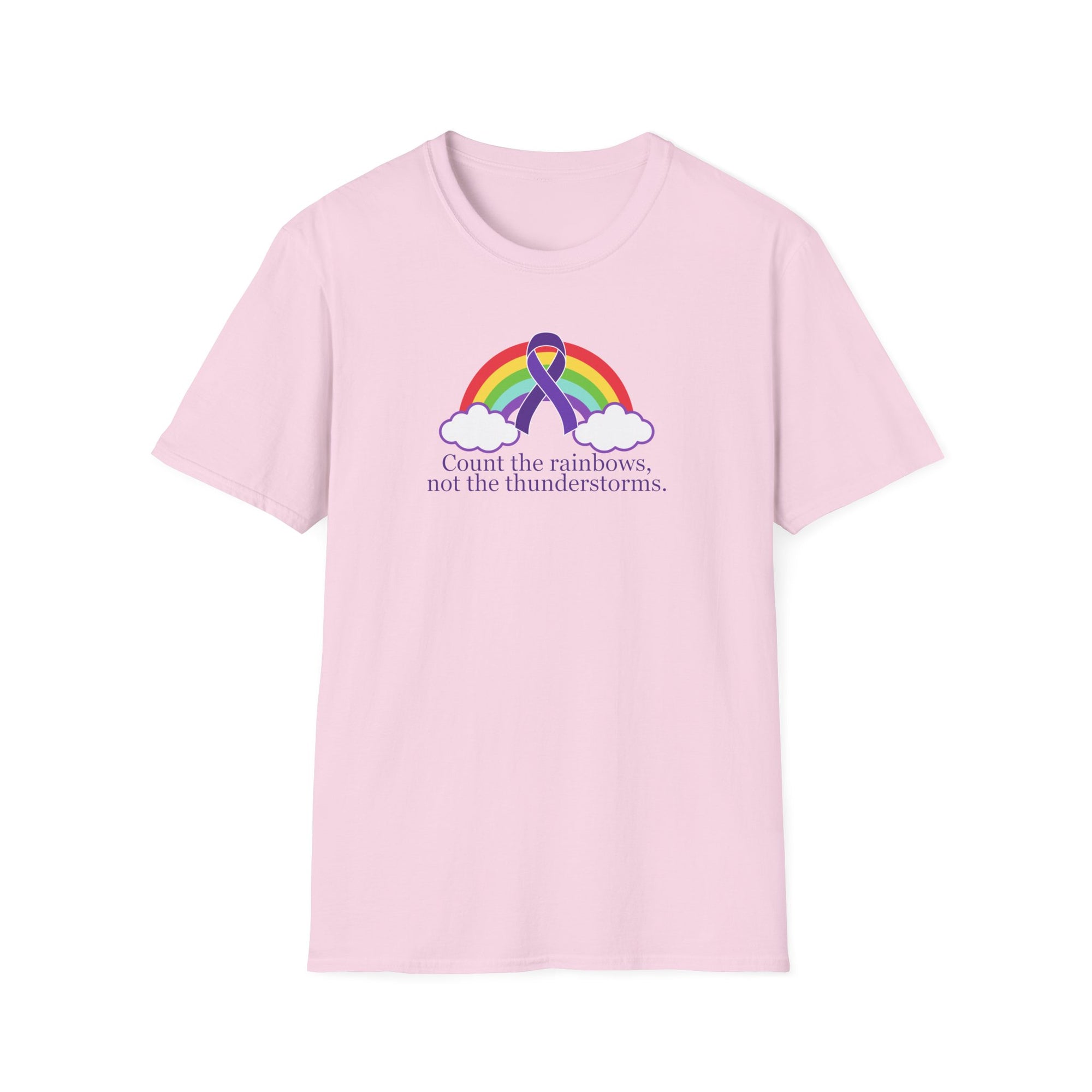 Unisex Softstyle T-Shirt - 'Count the Rainbows' Inspirational Tee