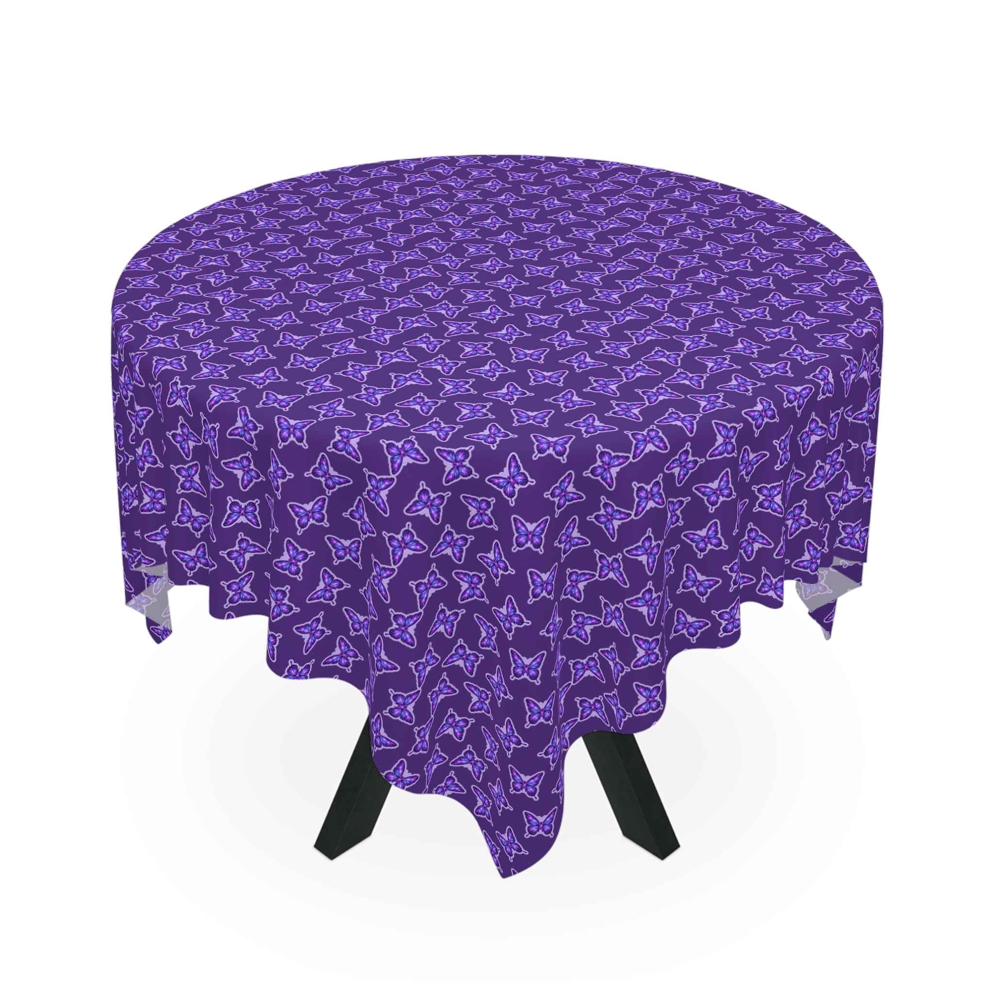 Purple Butterfly Tablecloth – Awareness-Inspired Home Decor