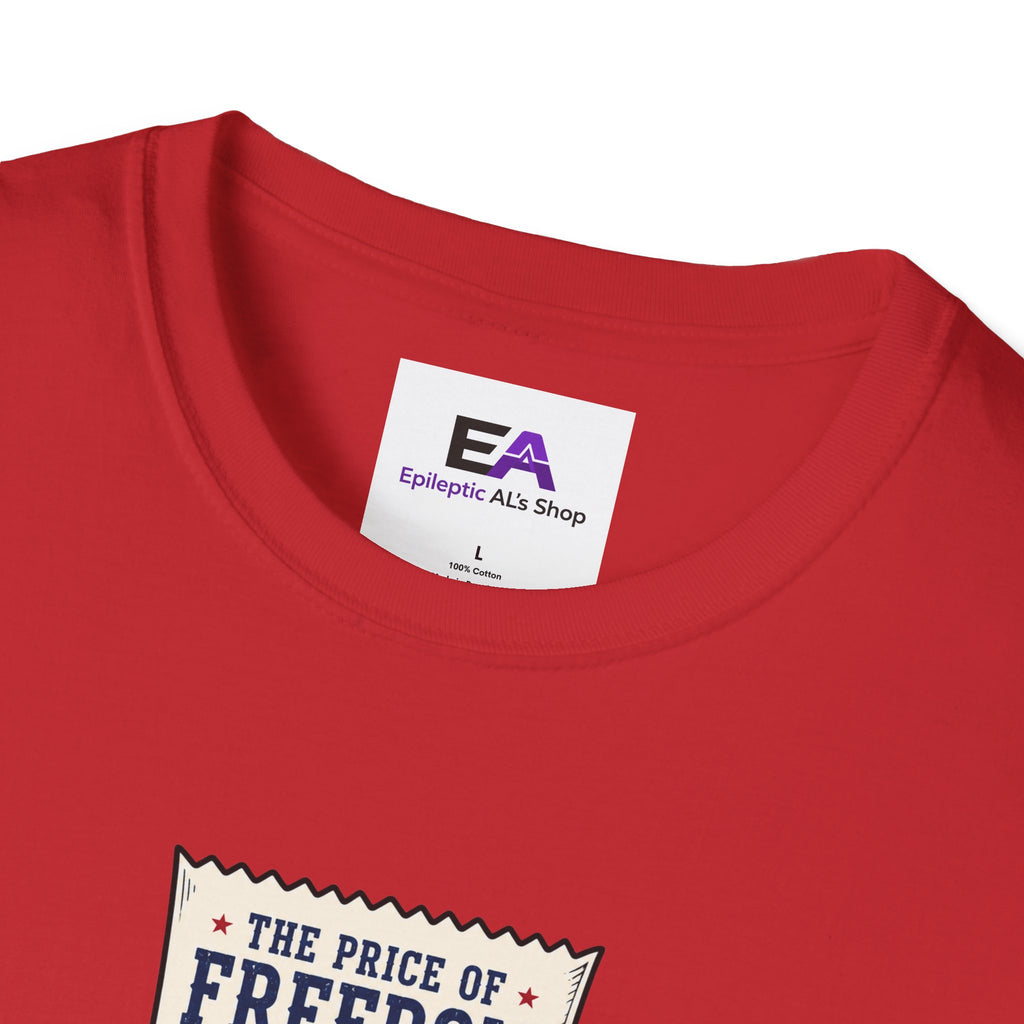 Price of Freedom Patriotic Receipt T-Shirt | Americana Graphic Tee
