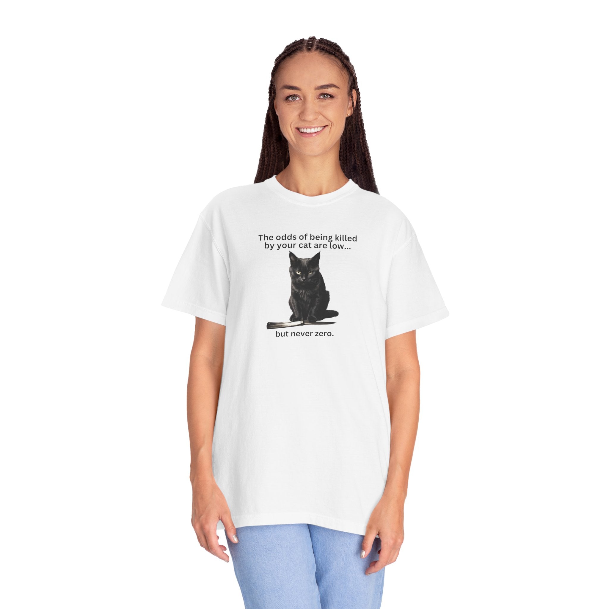 Photo depicting the ​Odds Unisex Garment-Dyed T-shirt from EpiAl's Shop.