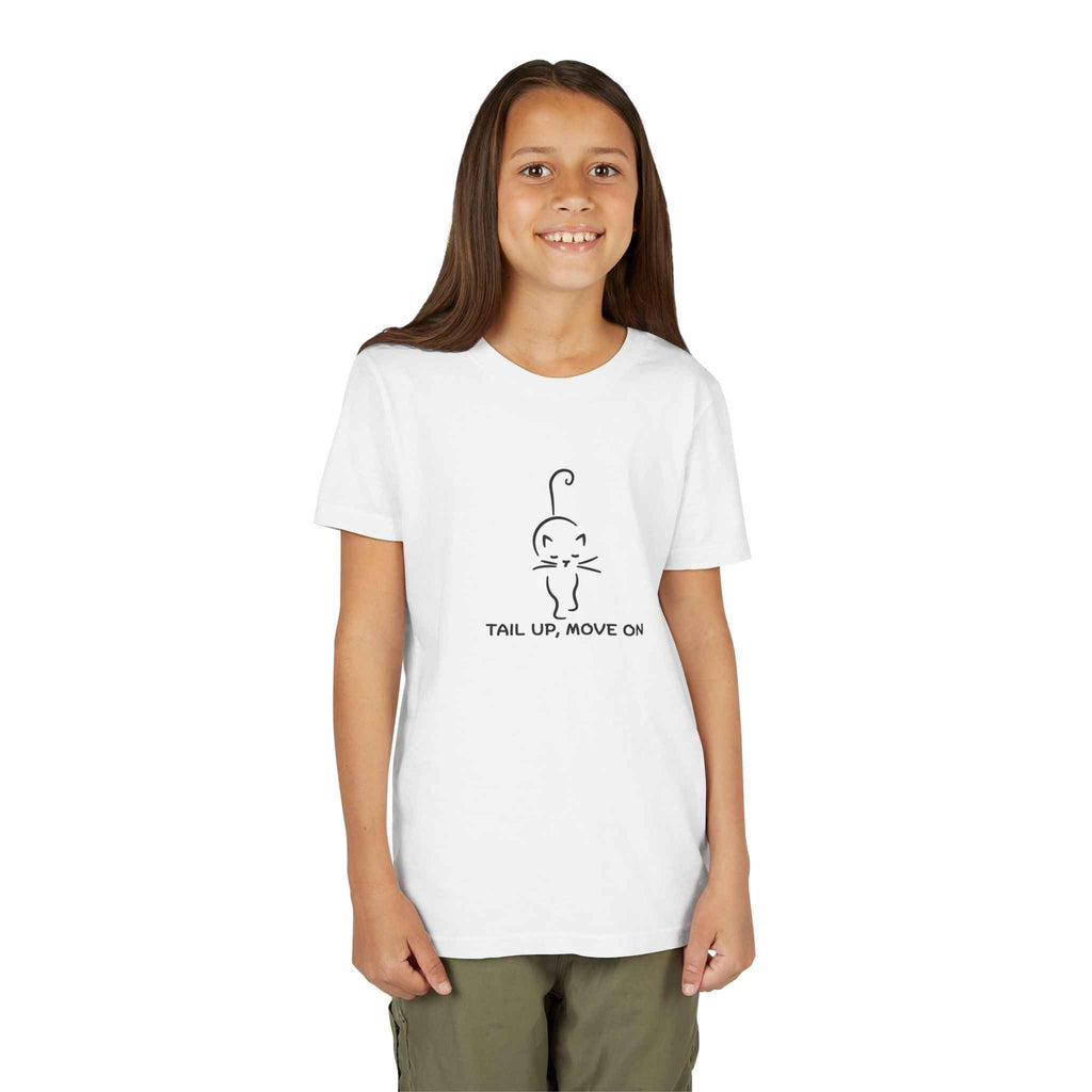 Tail Up, Move On Youth Tee – Small Human, Big Attitude