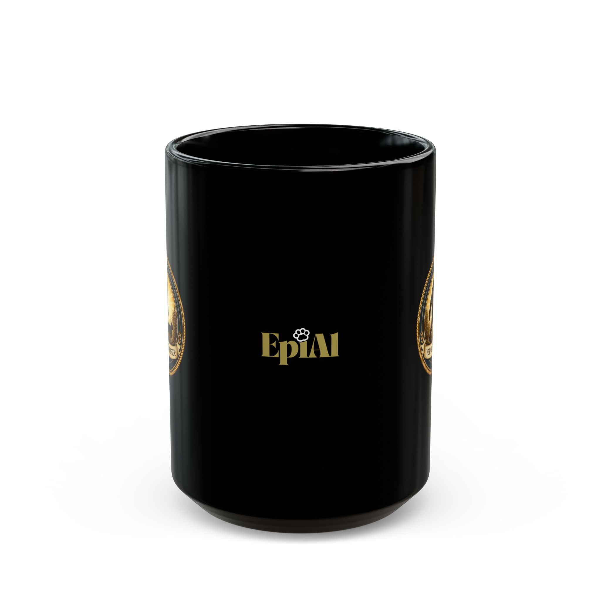 Very Rare. Seen Often. Black Ceramic Coffee Mug