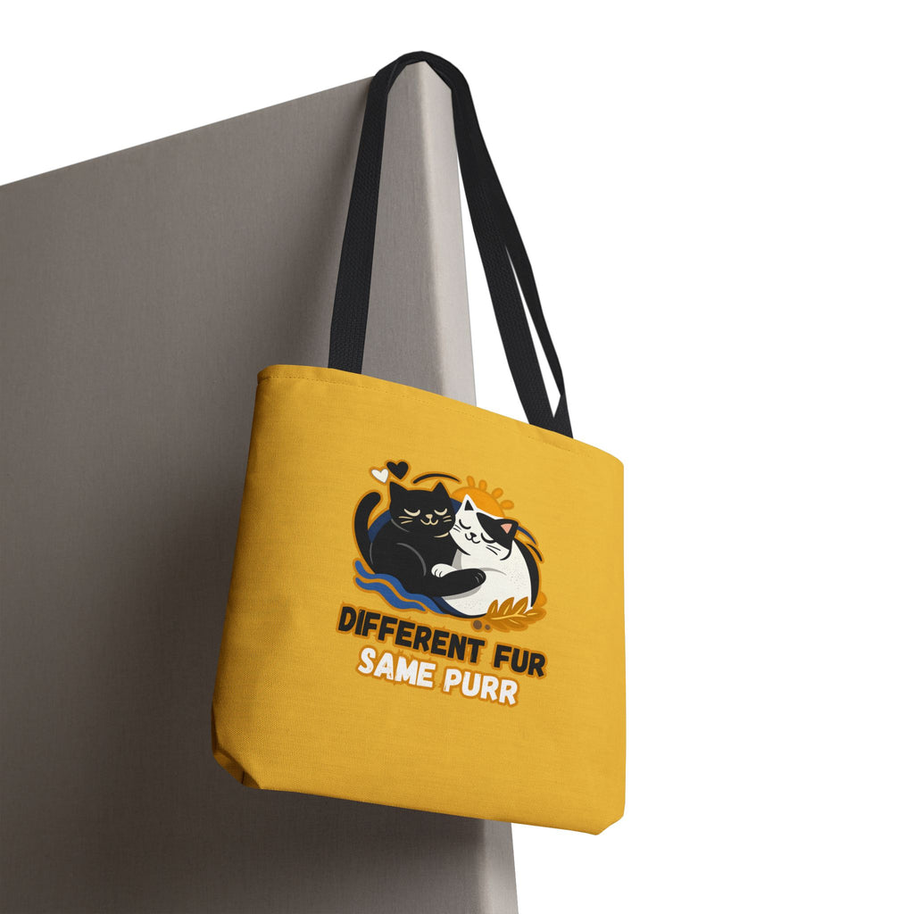 Different Fur, Same Purr Cat Tote Bag – Cozy Friendship Market Bag