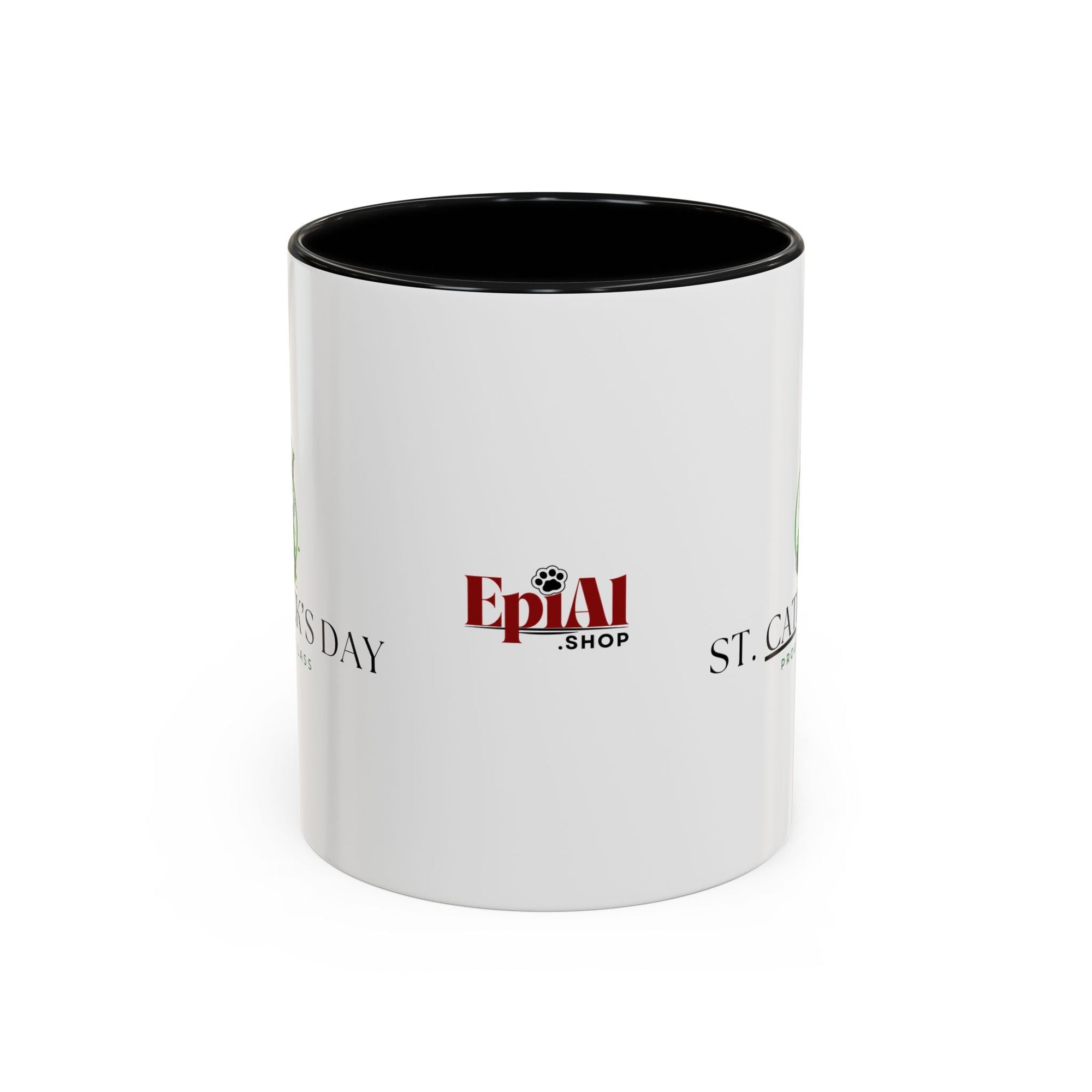 St. Patrick's Day Cat Coffee Mug - Proud Cat Lass Design Printify