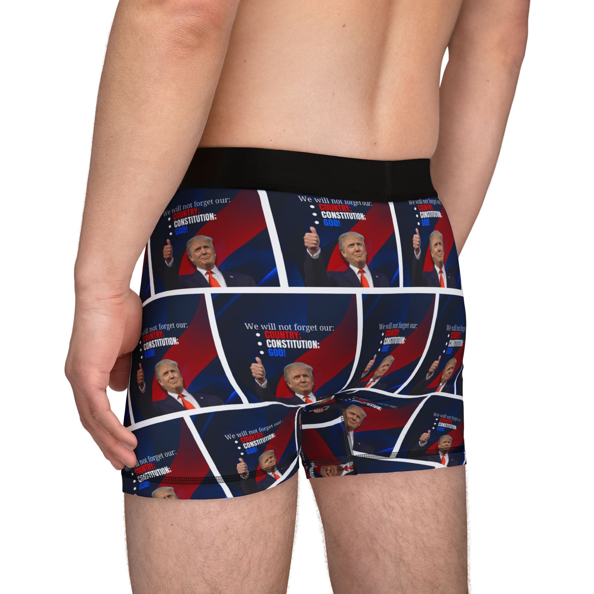 Trump Country Constitution God Men's Boxers
