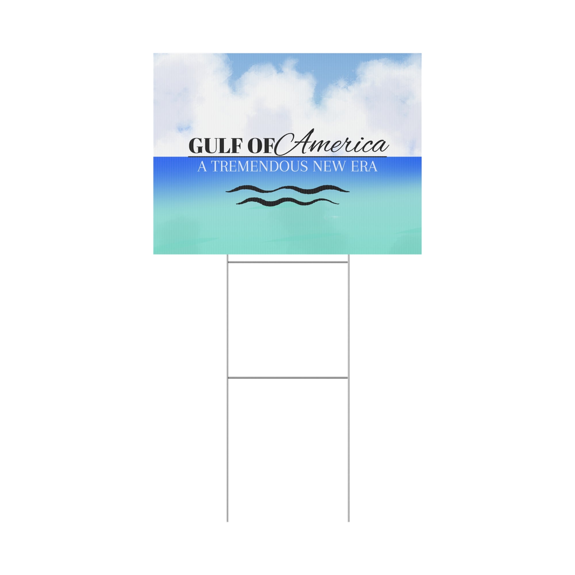 American Gulf Plastic Yard Sign