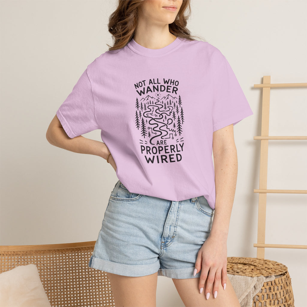 Not All Who Wander Are Properly Wired Epilepsy Awareness T-Shirt