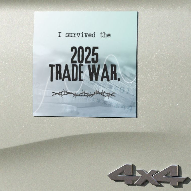 I Survived the 2025 Trade War Car Magnet | Unique Auto Decor
