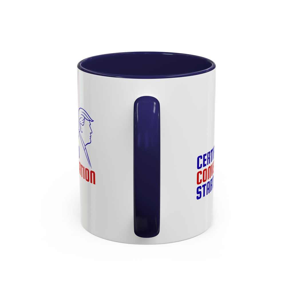 Certified Conversation Starter Mug | Political Parody Coffee Cup