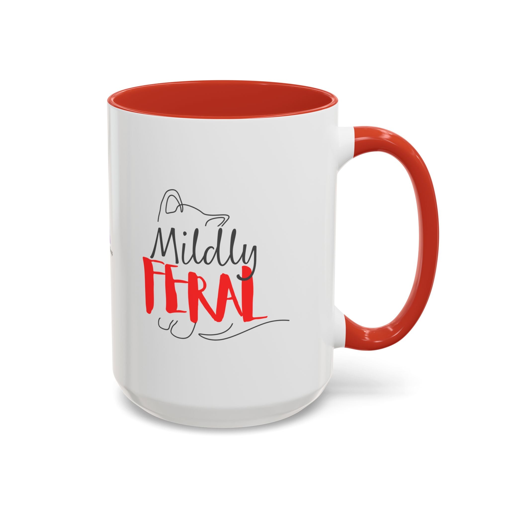 Mildly Feral Accent Mug — Morning Mood, Accurately Labeled