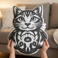 Cat or Dog? It Depends. | Double-Take Animal Illusion Shaped Pillow