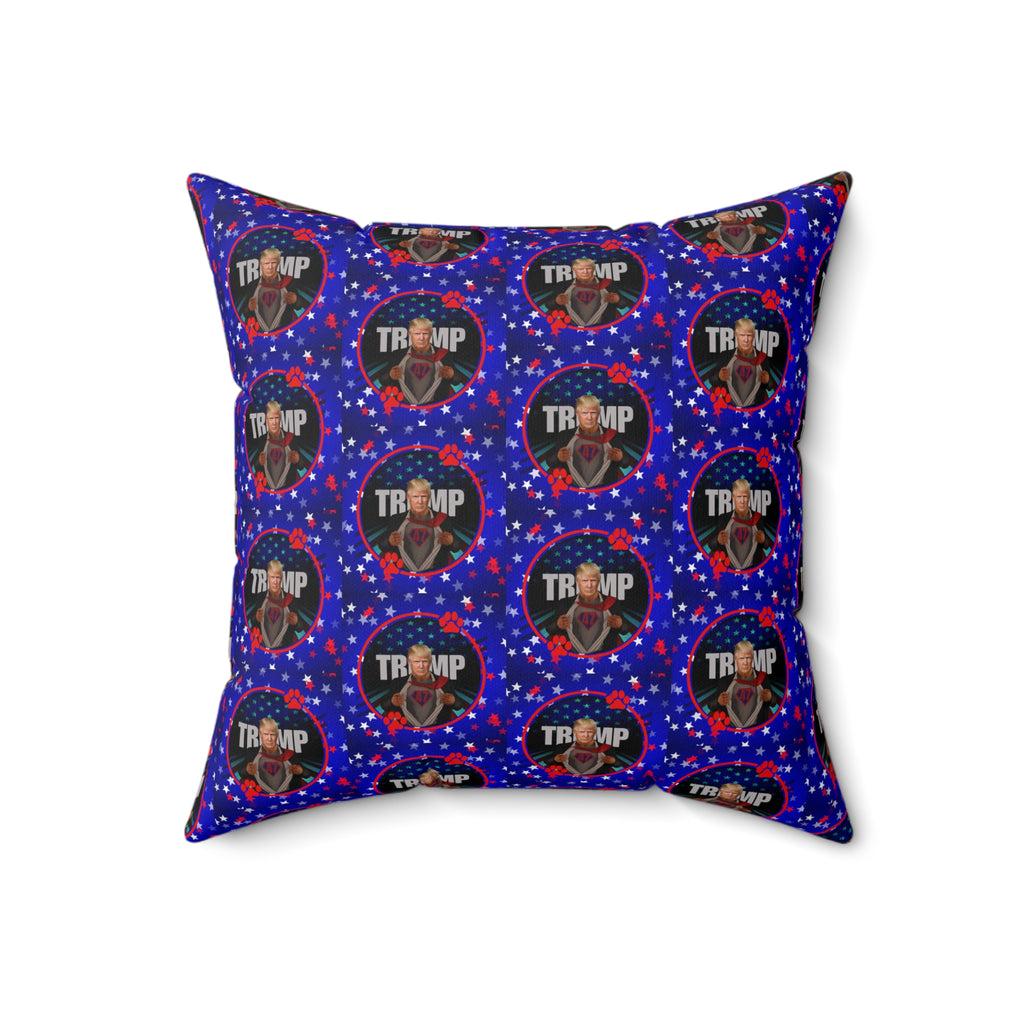 Stars & Trump 47 Faux Suede Square Pillow