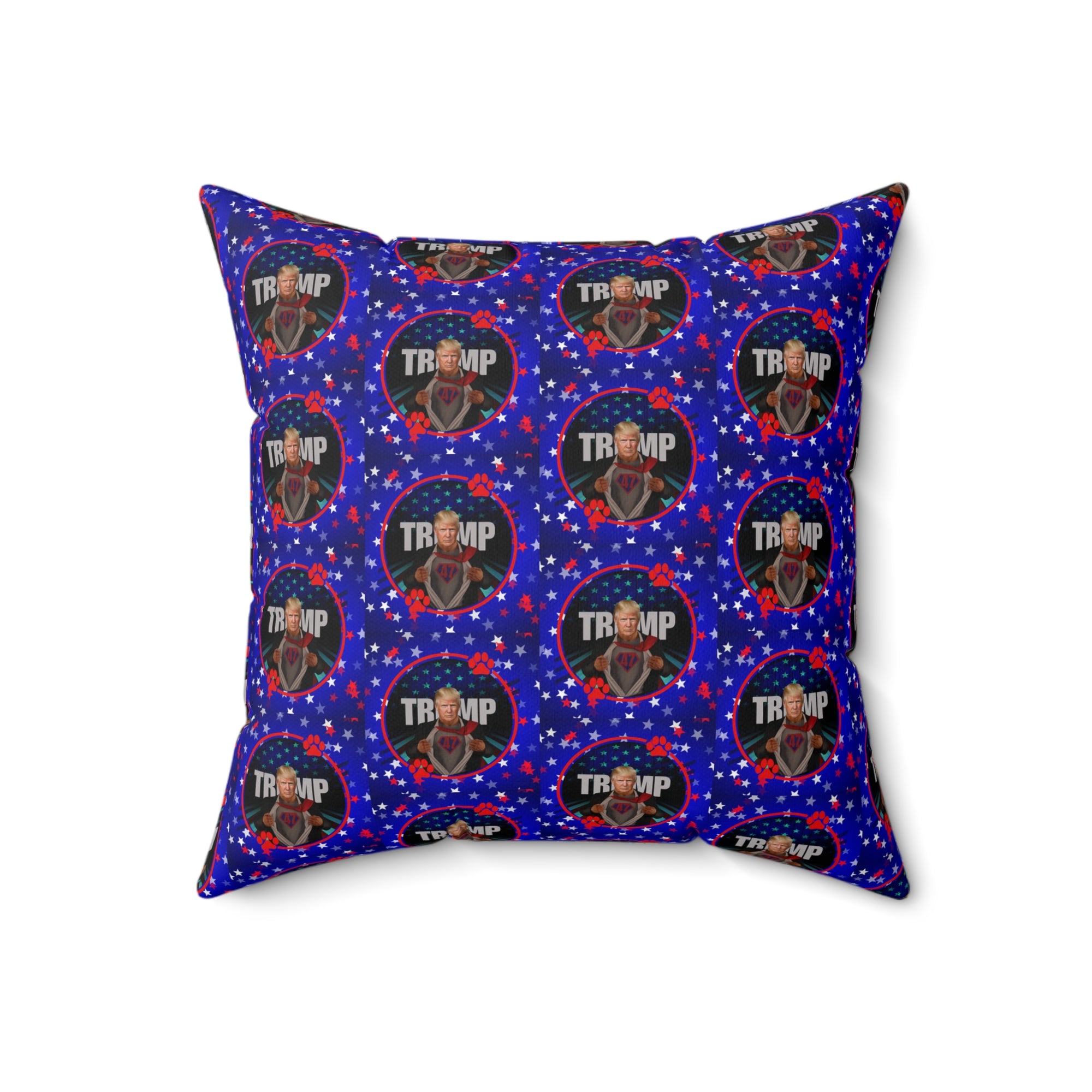 Stars & Trump 47 Faux Suede Square Pillow