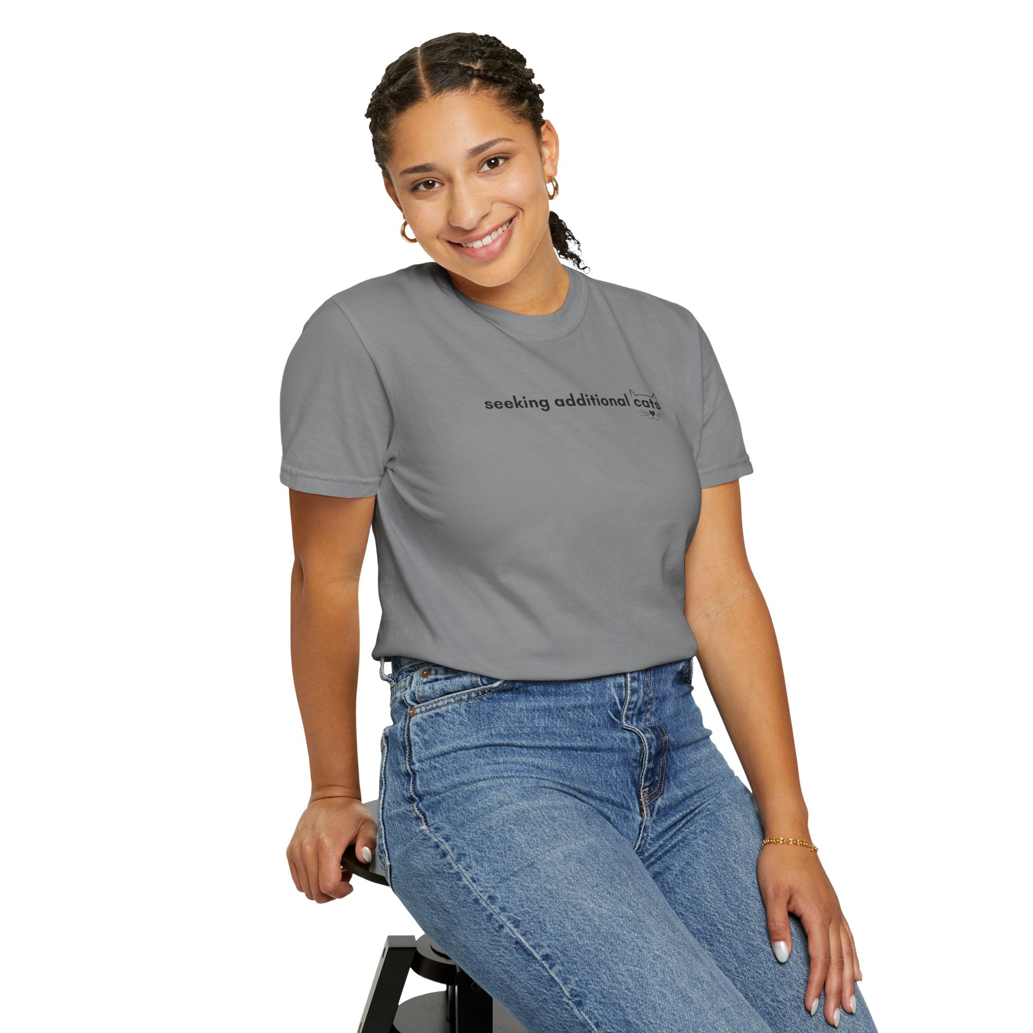 Seeking Additional Cats T-Shirt | Cat Lover Minimal Tee