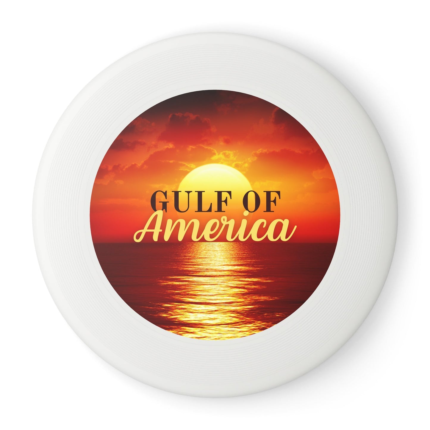 Gulf of America Sunset Frisbee Printify