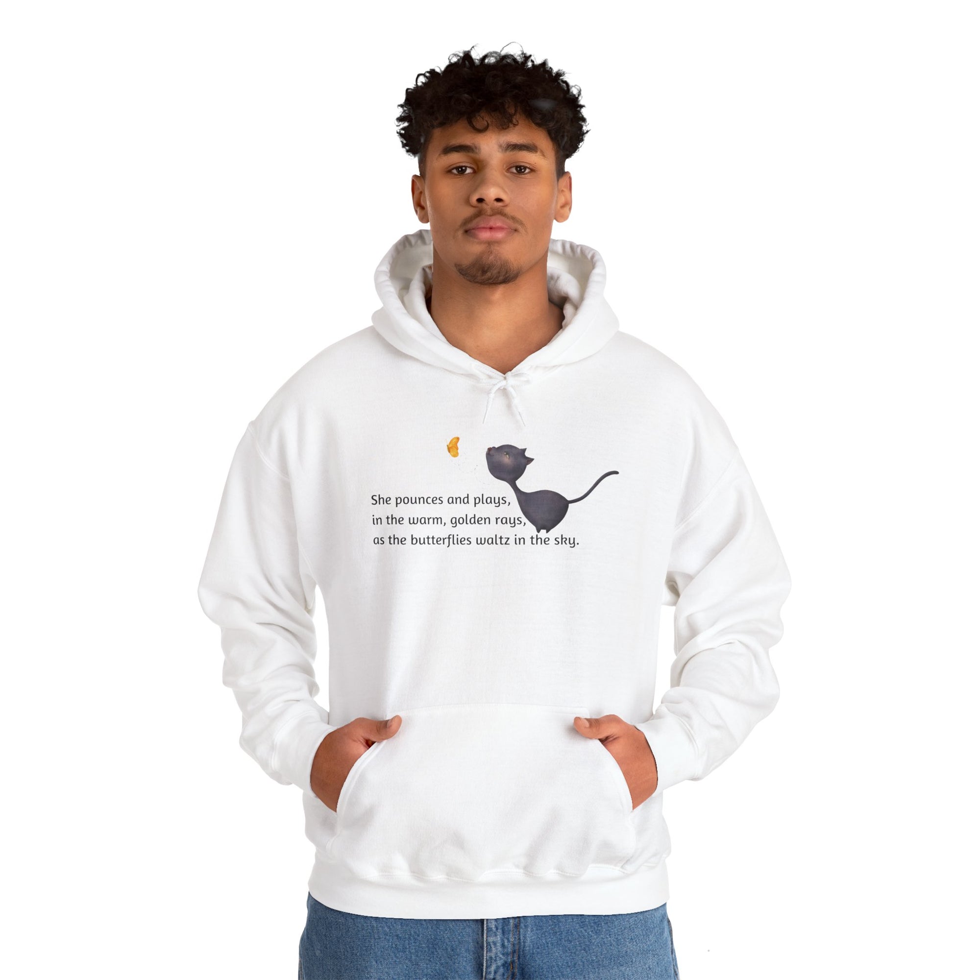 She Pounces & Plays Unisex Heavy Blend™ Hooded Sweatshirt
