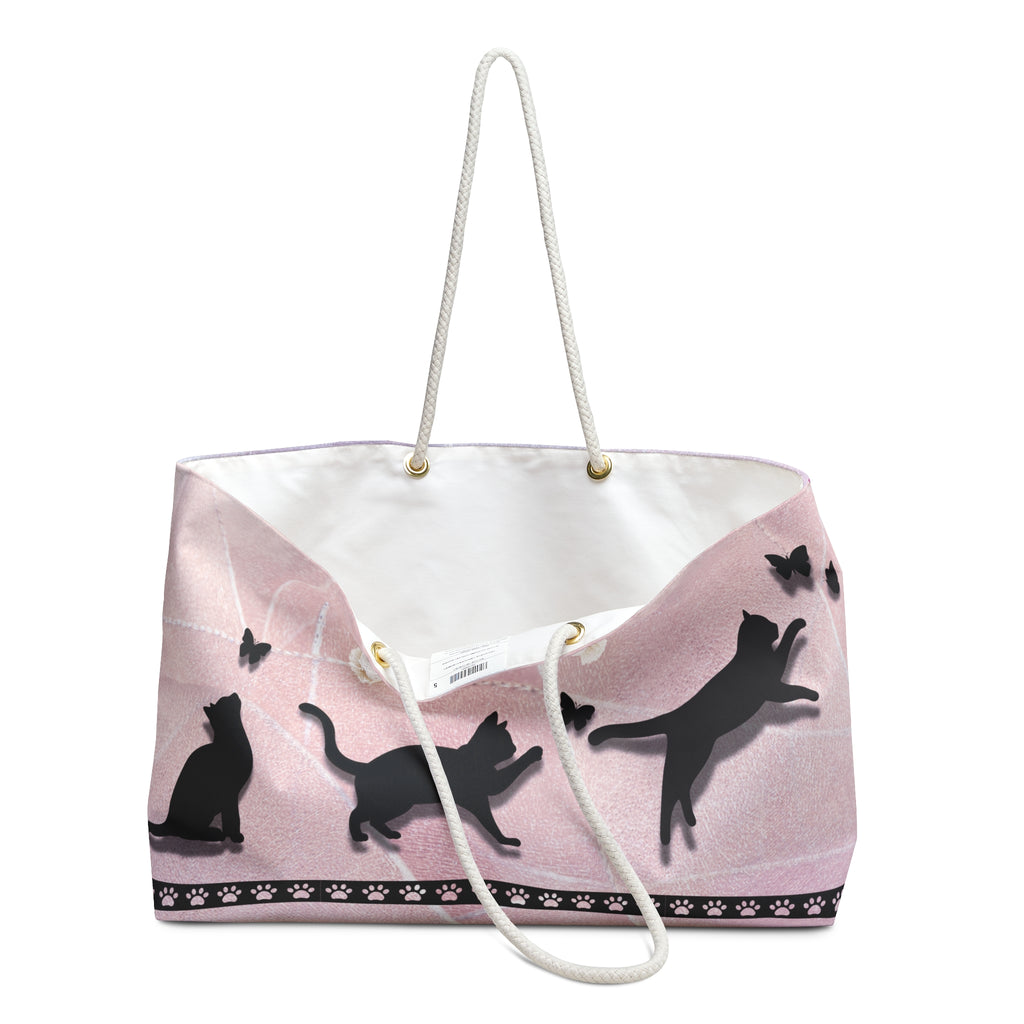 Kittens and Butterflies Weekender Bag - Bags - Epileptic Al’s Shop