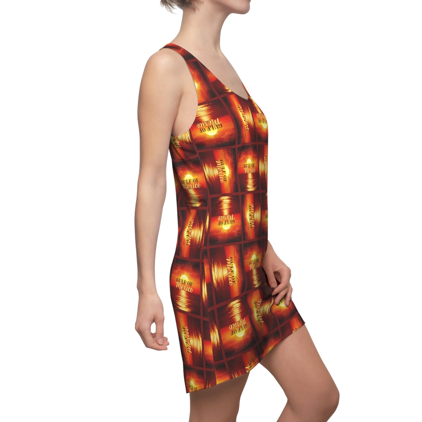 Sunset Gulf of Mexico Vibes Racerback Dress Printify