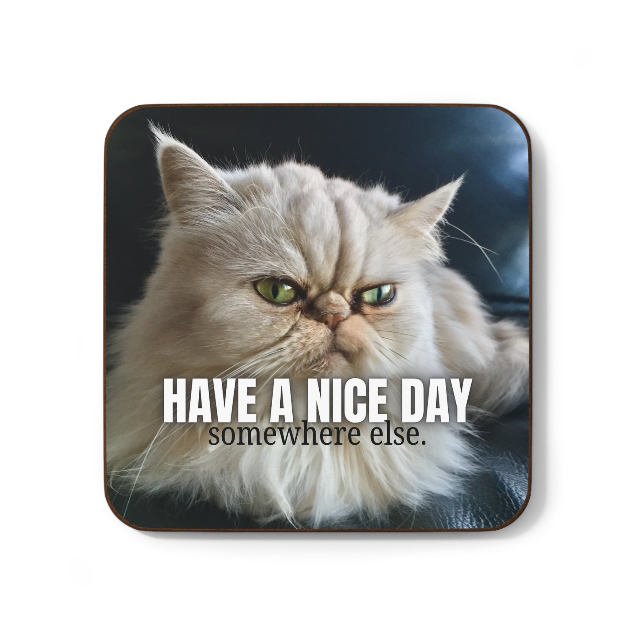 Photo depicting the ​Nice Day Hardboard Back Coaster from EpiAl's Shop.