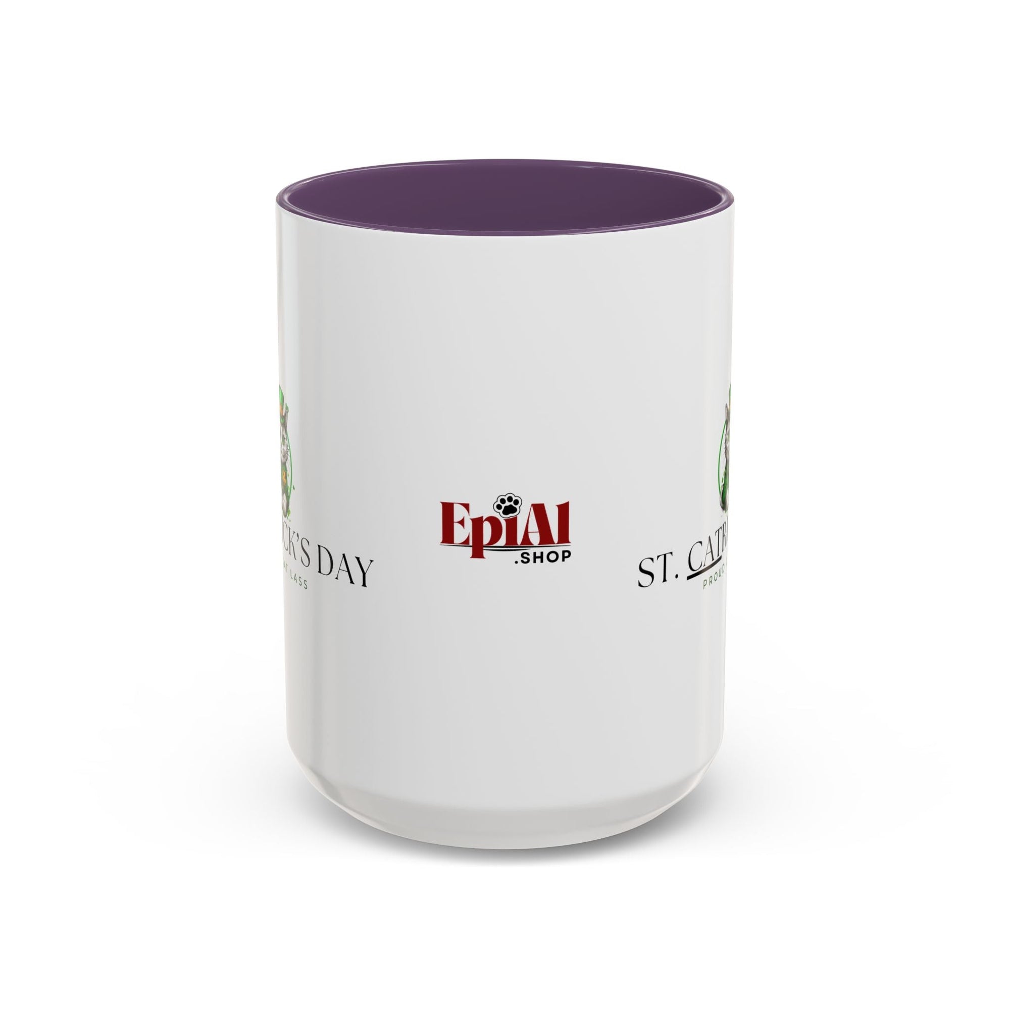St. Patrick's Day Cat Coffee Mug - Proud Cat Lass Design Printify