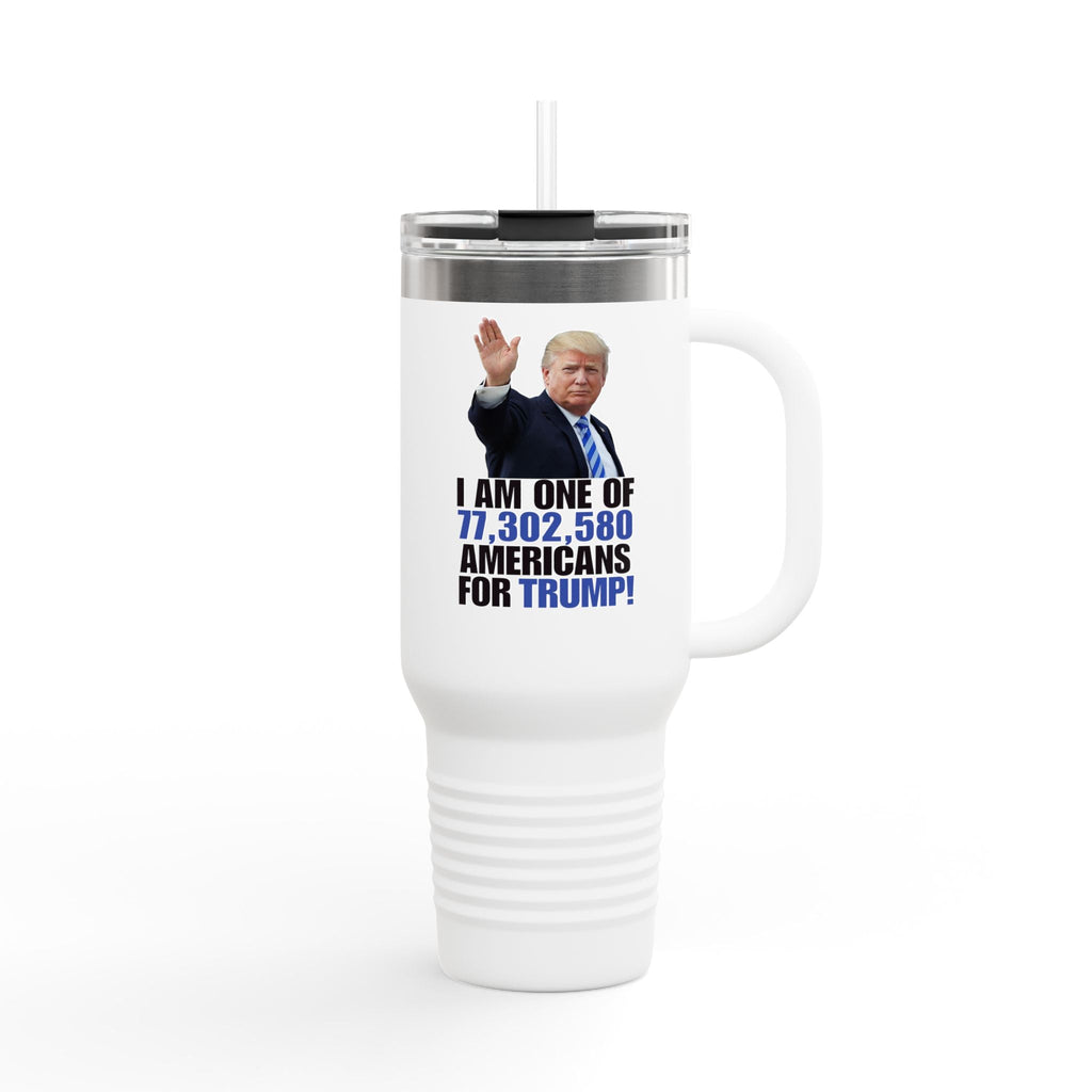 Trump Supporter Insulated Travel Mug | 40oz Coffee Cup for Patriots | Motivational Drinkware Printify