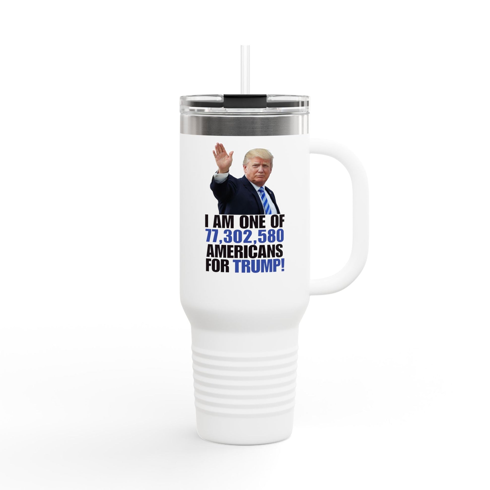 Trump Supporter Insulated Travel Mug | 40oz Coffee Cup for Patriots | Motivational Drinkware Printify