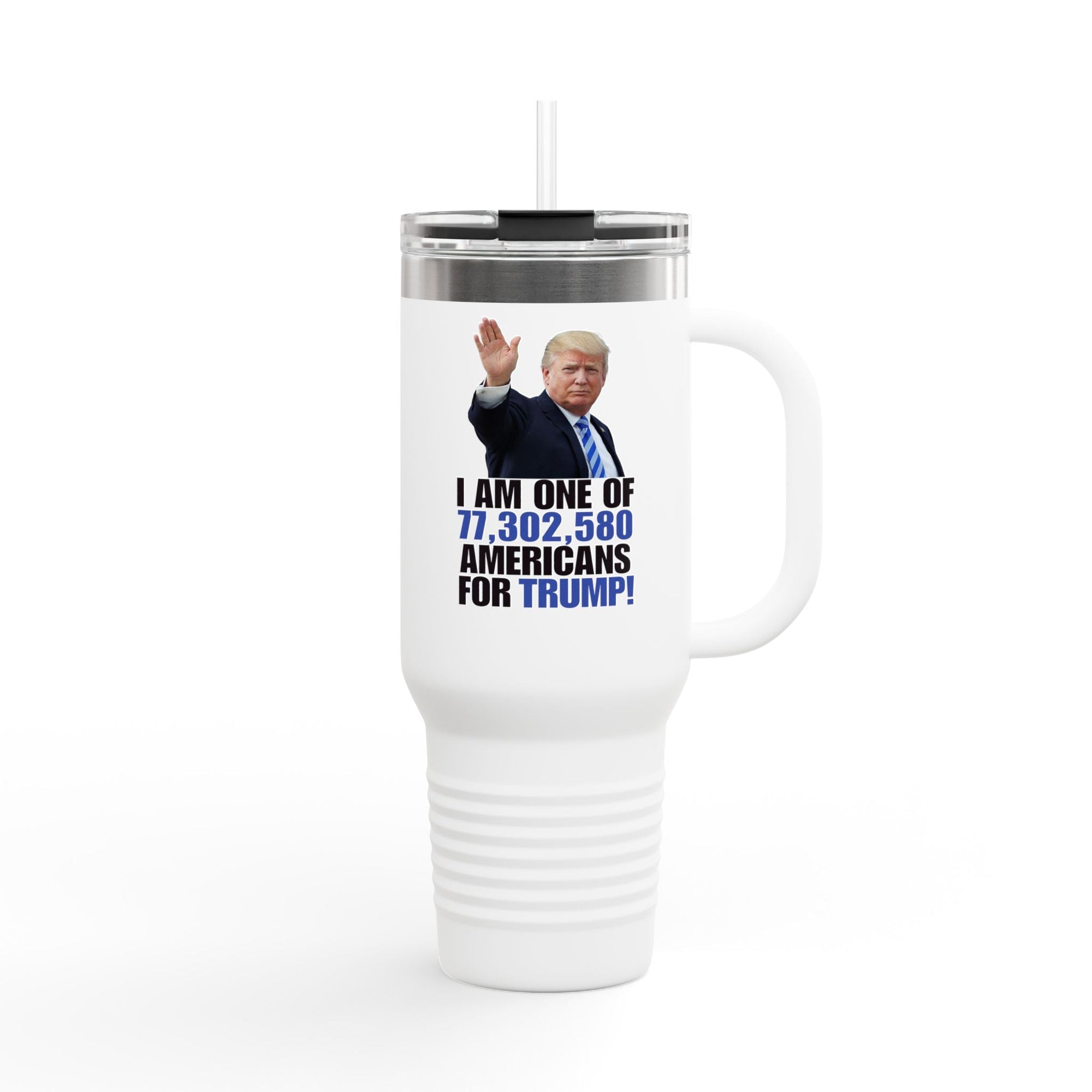 Trump Supporter Insulated Travel Mug | 40oz Coffee Cup for Patriots | Motivational Drinkware Printify