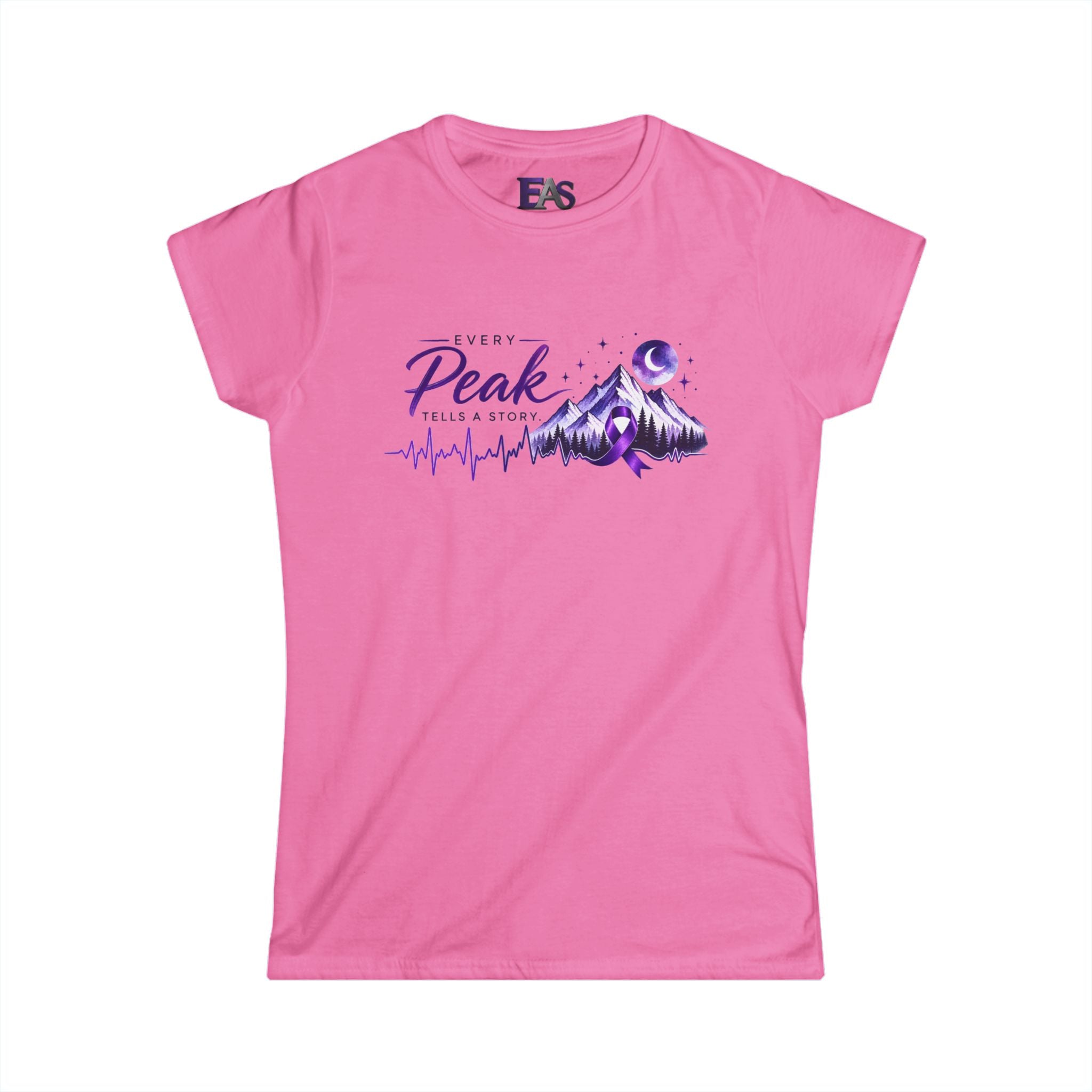 Every Peak Tells a Story Epilepsy Awareness Women's T-Shirt