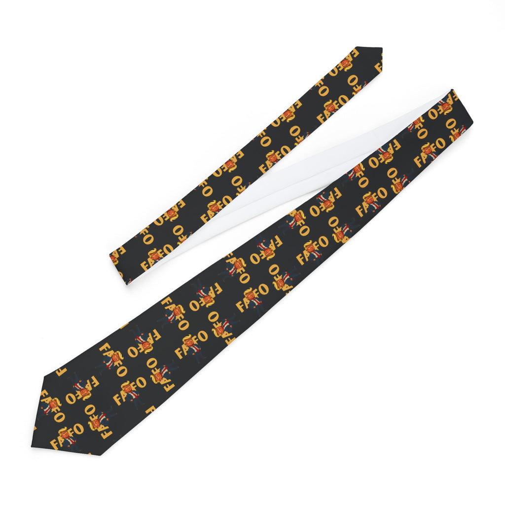 Brazen Political Parody Pattern Necktie