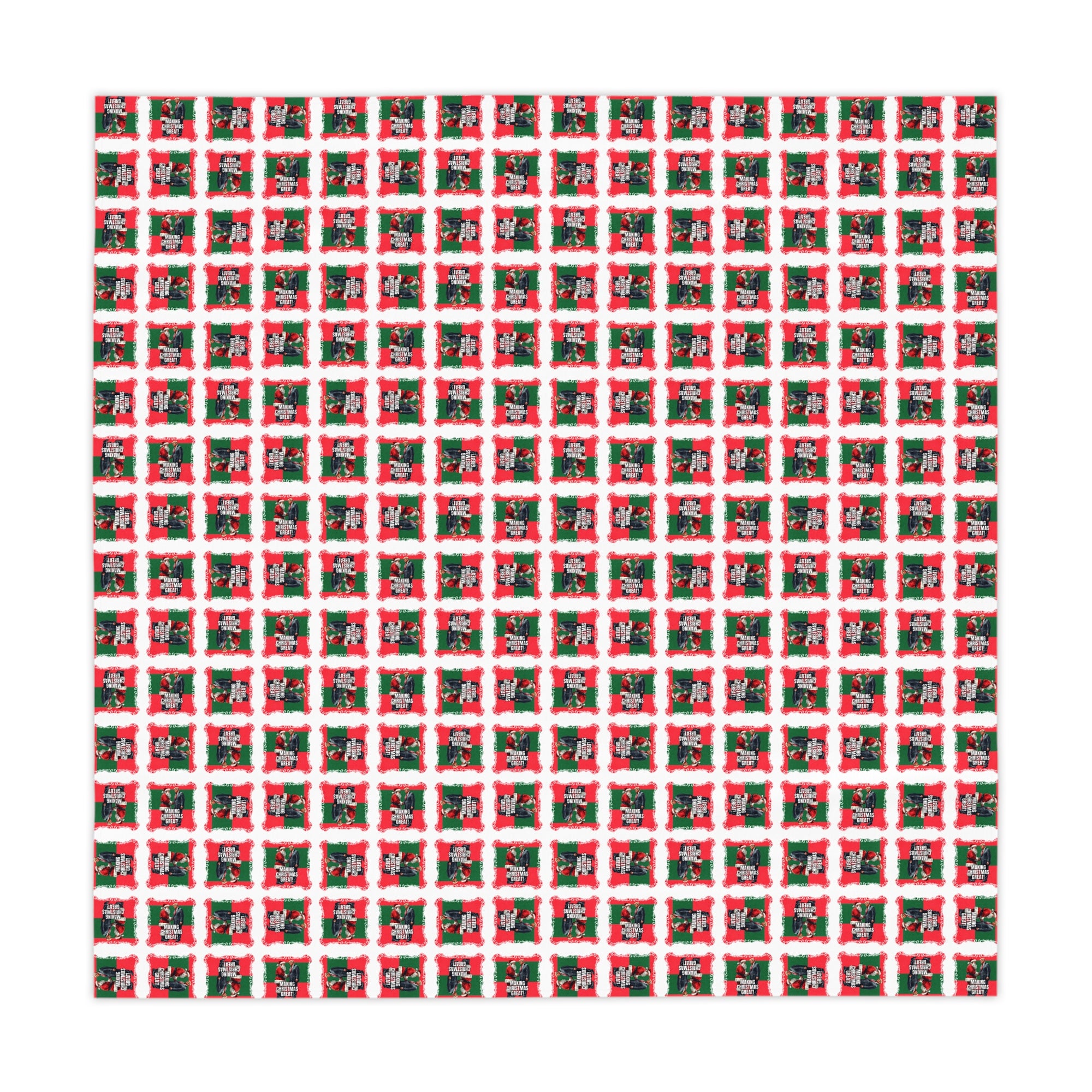 Festive Santa Trump Tablecloth for Holiday Gatherings, Christmas Table Decor