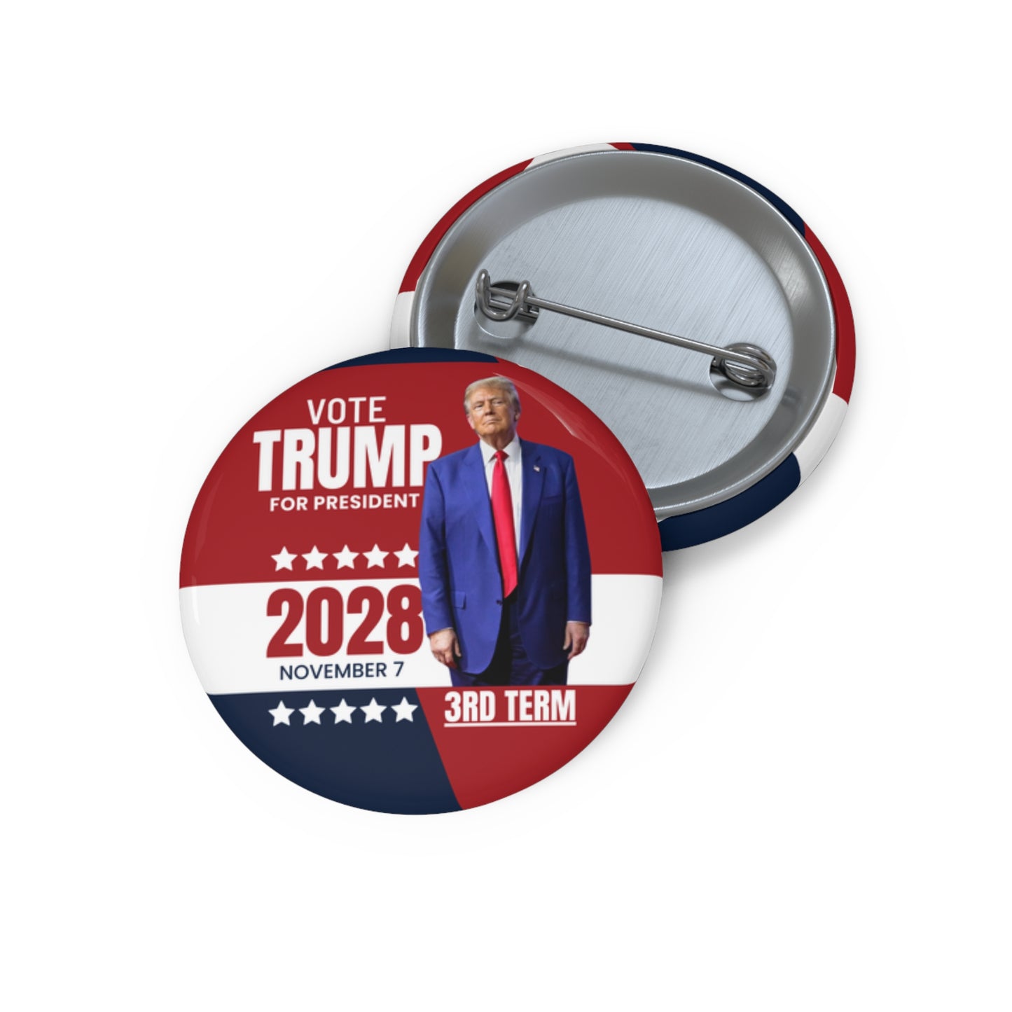 Trump 48 Political Pin Buttons - Vote Trump for President 2028