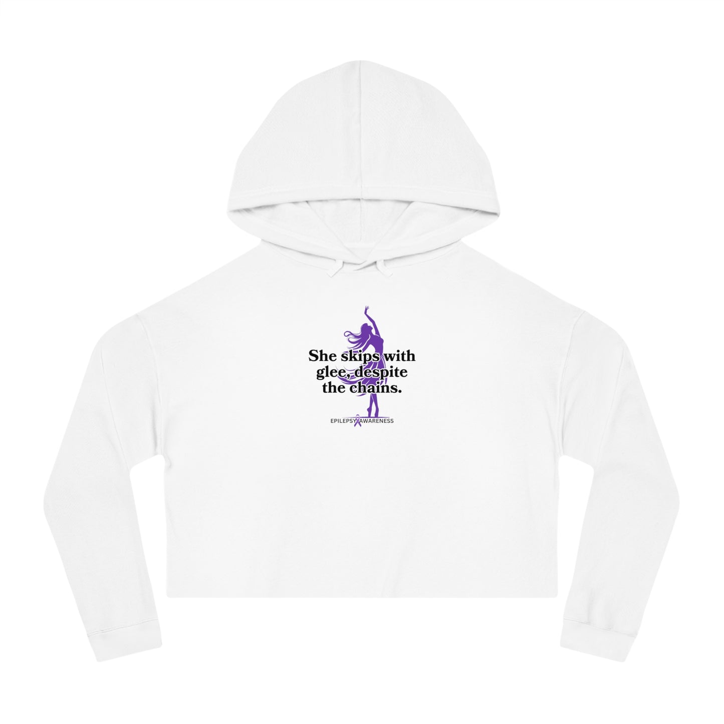 Skips with Glee Women’s Cropped Hooded Sweatshirt