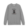 Mildly Possessed Black Cat Raglan Sweatshirt