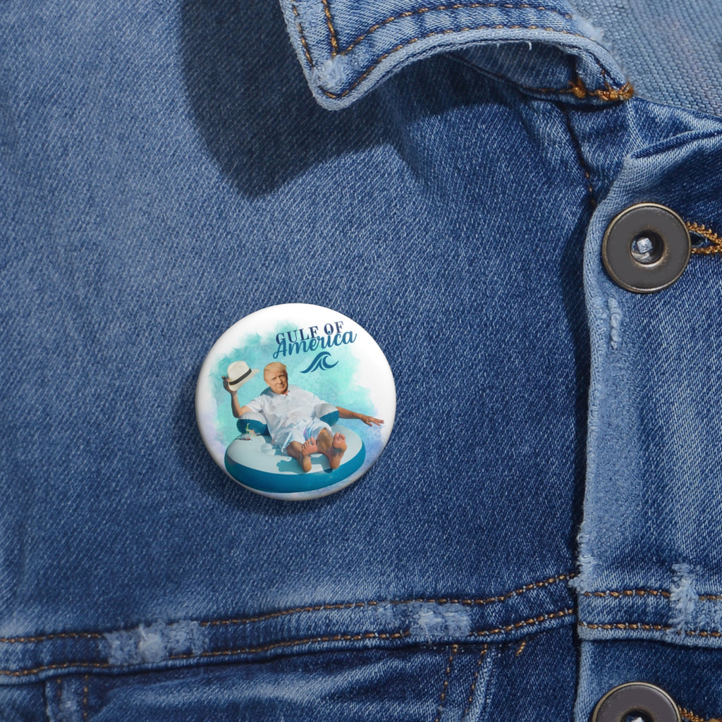 Trump Gulf of America Pin Buttons Printify