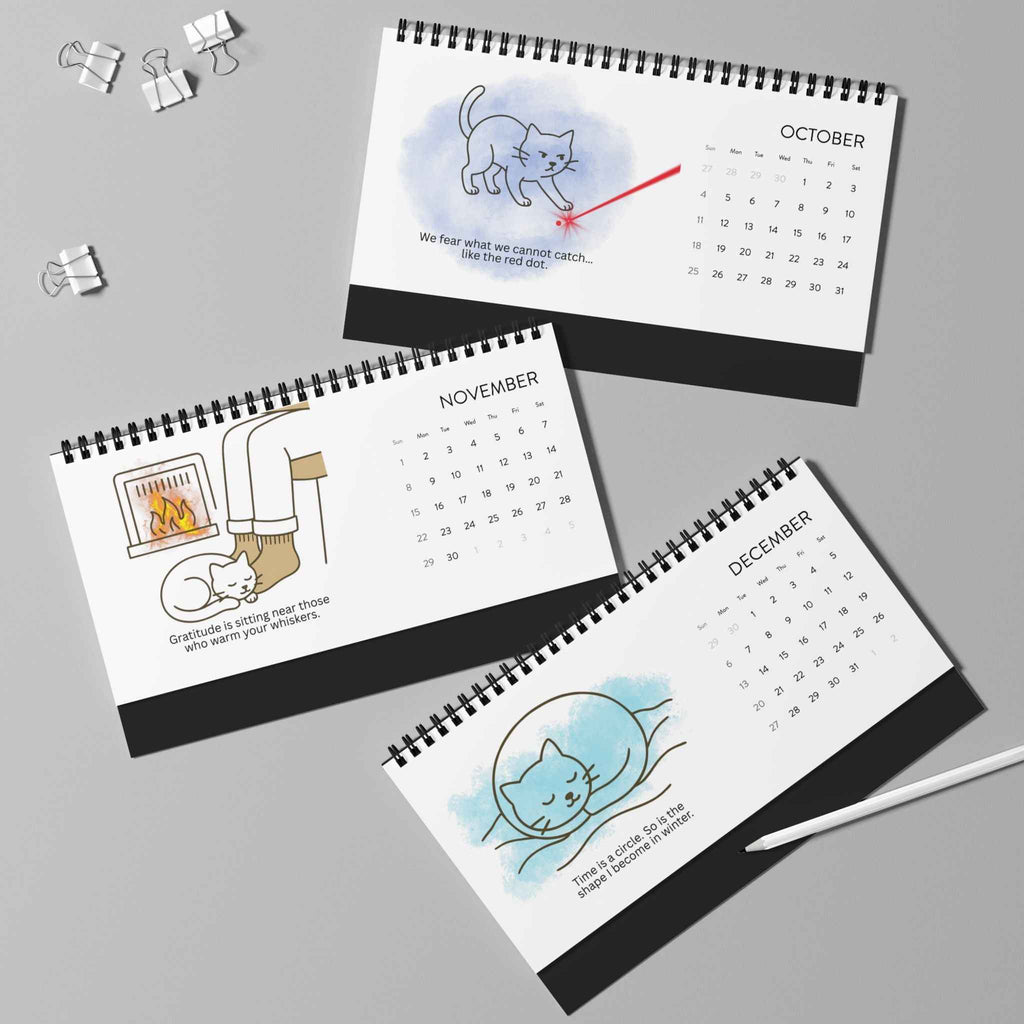 Cat Philosophy Desk Calendar | A Year of Whiskered Wisdom