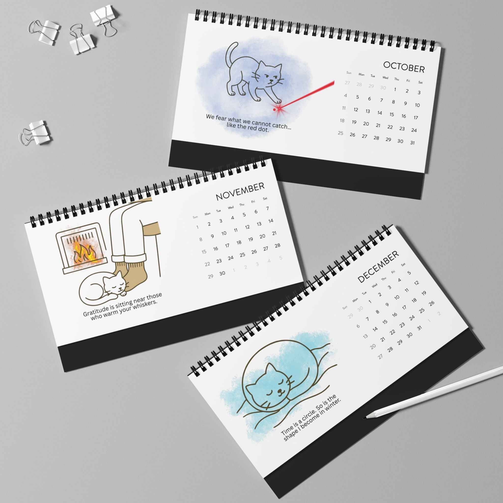 Cat Philosophy Desk Calendar | A Year of Whiskered Wisdom
