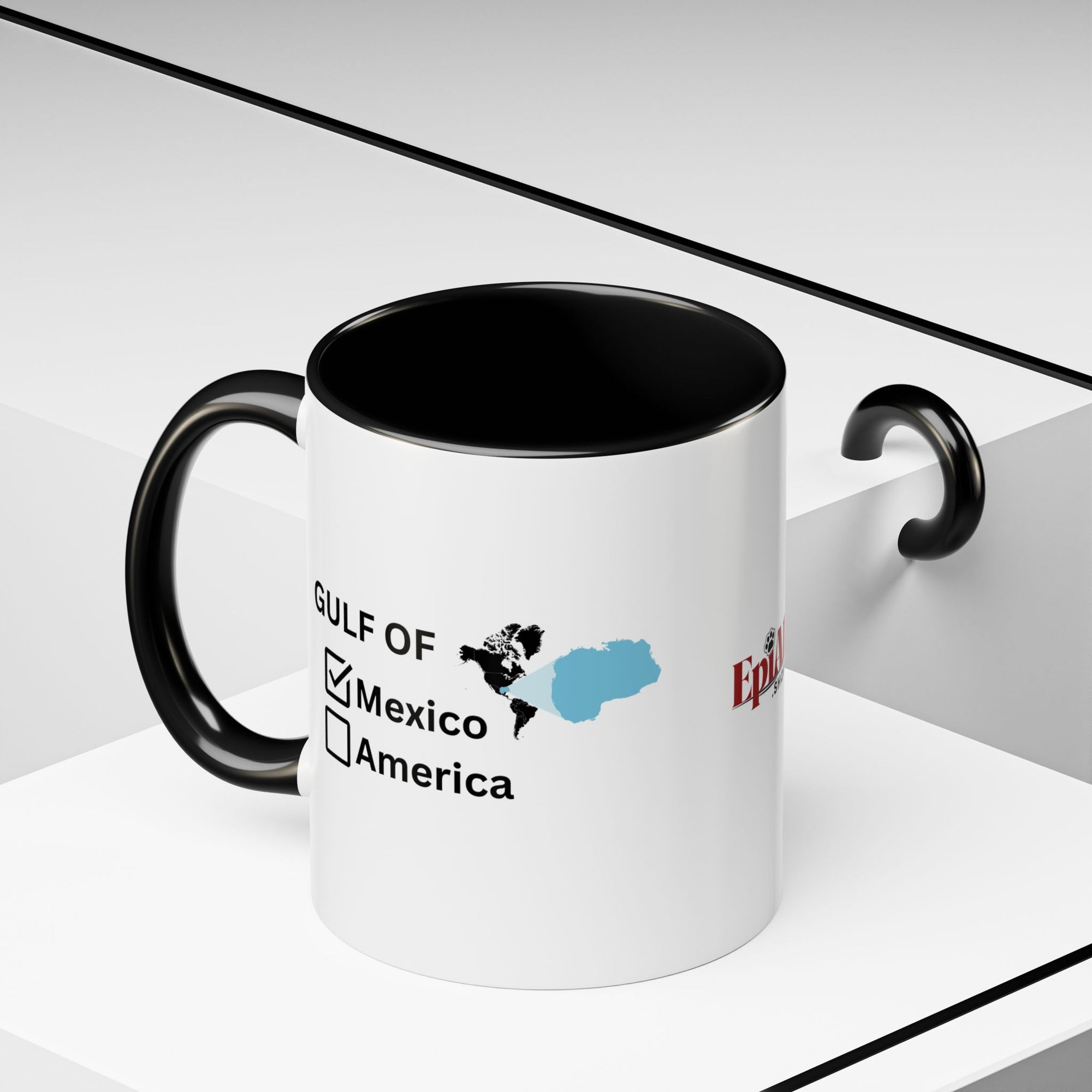 Gulf of Mexico Checkbox Accent Coffee Mug