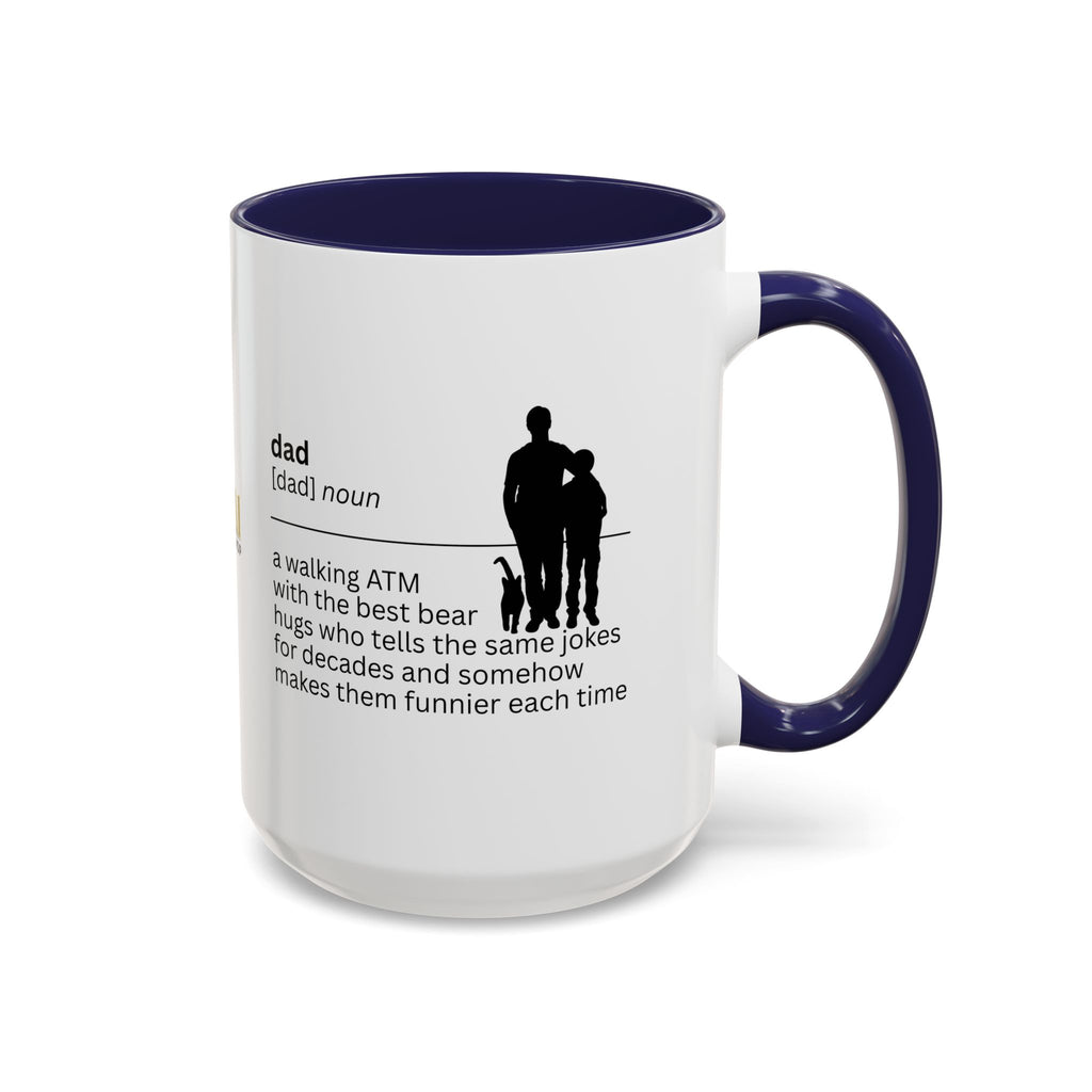 Dad ATM Accent Coffee Mug - Perfect Gift for Dads