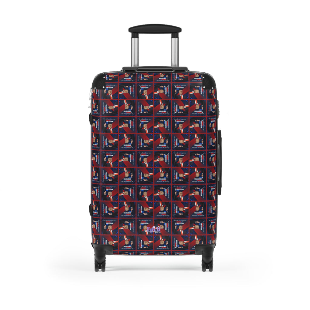 Trump Country Constitution God Patterned Suitcase