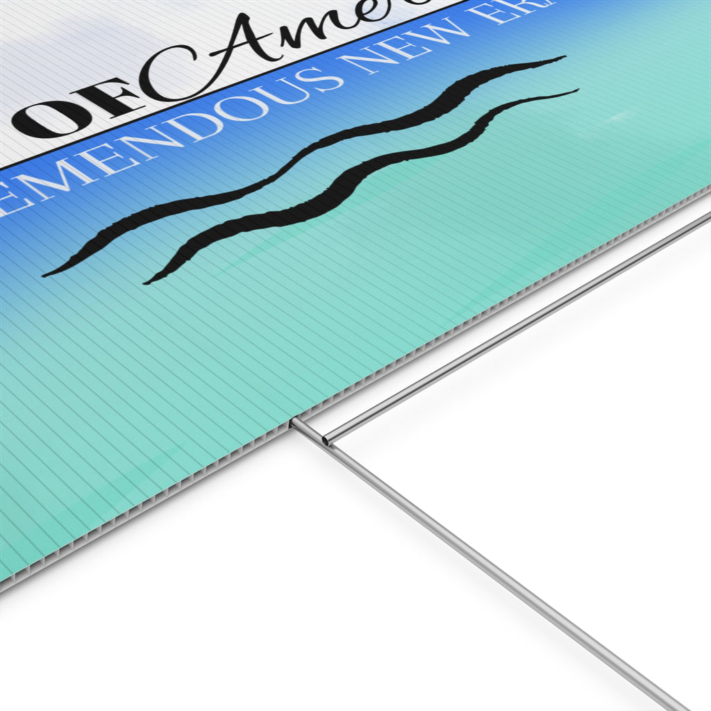 American Gulf Plastic Yard Sign