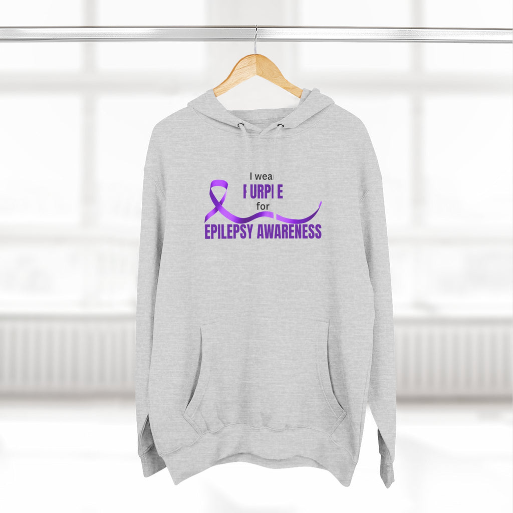 I Wear Purple Epilepsy Awareness Hoodie