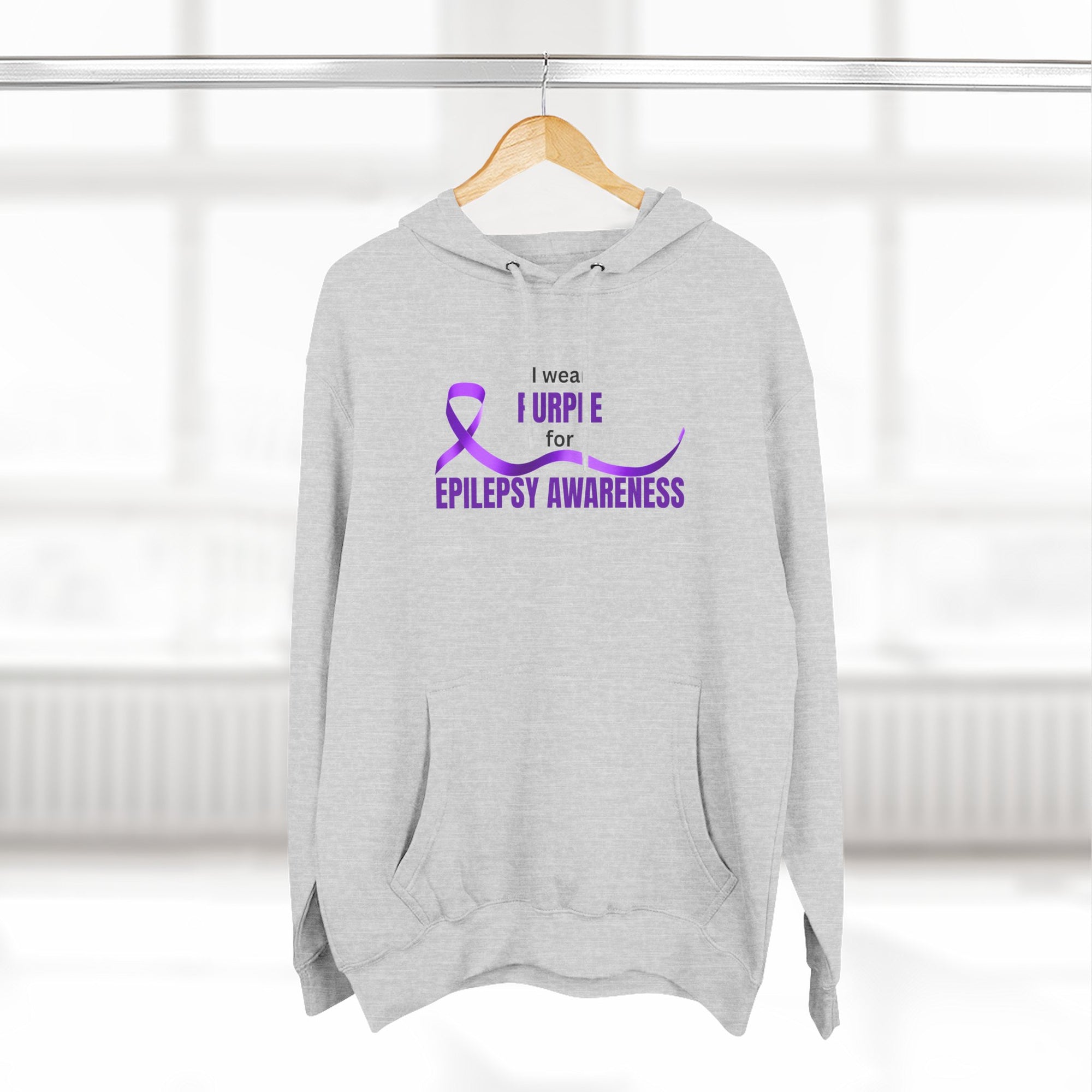 I Wear Purple Epilepsy Awareness Hoodie